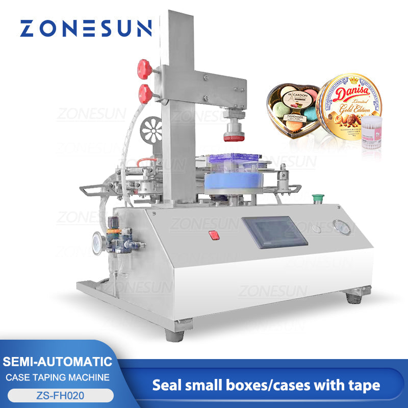 ZONESUN ZS-FH020 Máquina de sellado de cinta de caja semiautomática 