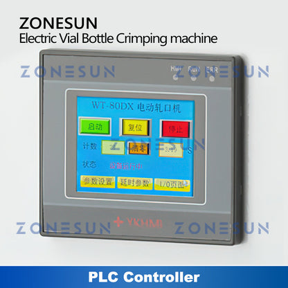 Máquina taponadora de botellas de penicilina eléctrica manual ZONESUN ZS-YG80D 