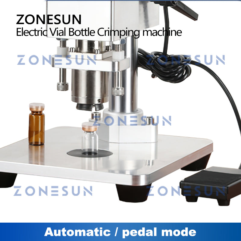 Máquina taponadora de botellas de penicilina eléctrica manual ZONESUN ZS-YG80D 