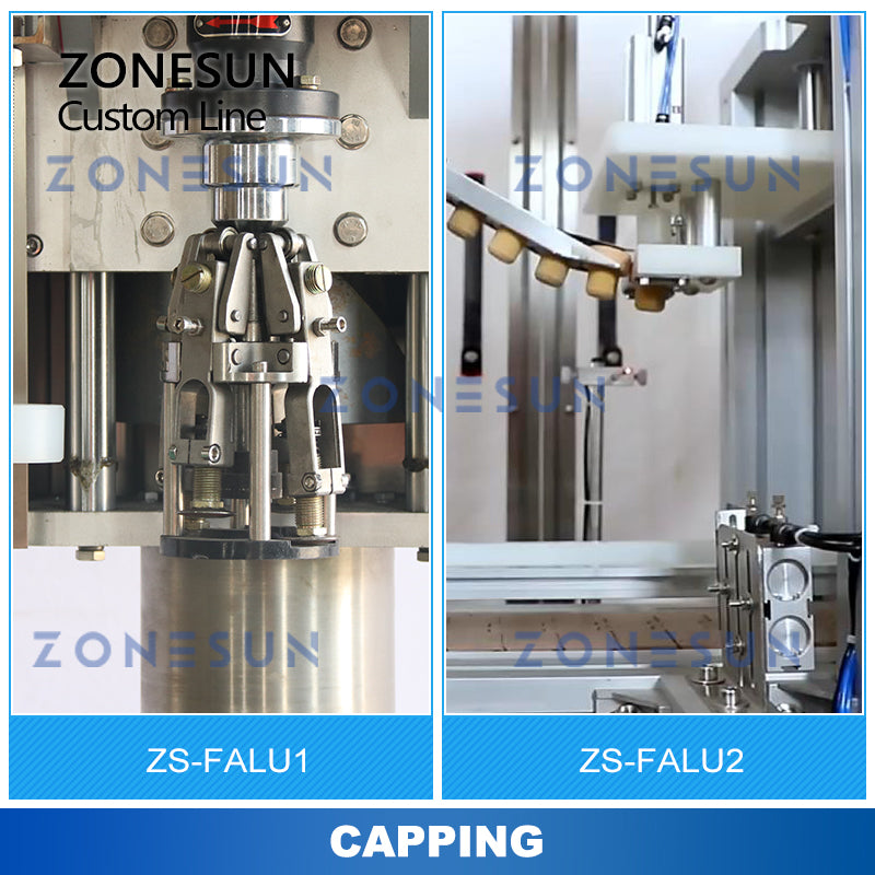 ZONESUN ZS-FALU Botella personalizada Enjuague Secado Llenado Tapado Etiquetado Línea de producción 