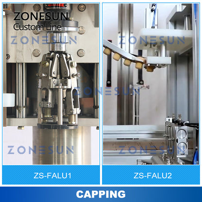 ZONESUN ZS-FALU Botella personalizada Enjuague Secado Llenado Tapado Etiquetado Línea de producción 