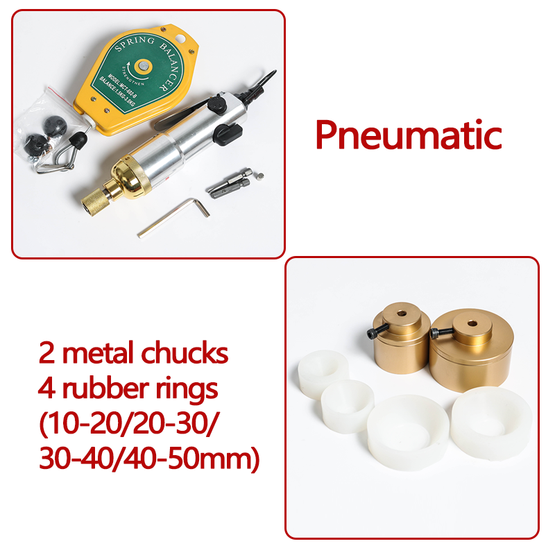 ZONESUN Electric Pneumatic Manual Capping Machine Set