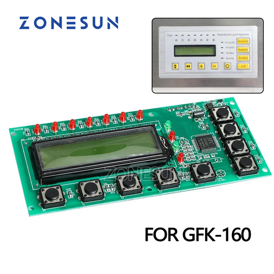 Panel de visualización ZONESUN para máquina de llenado de líquidos GFK-160