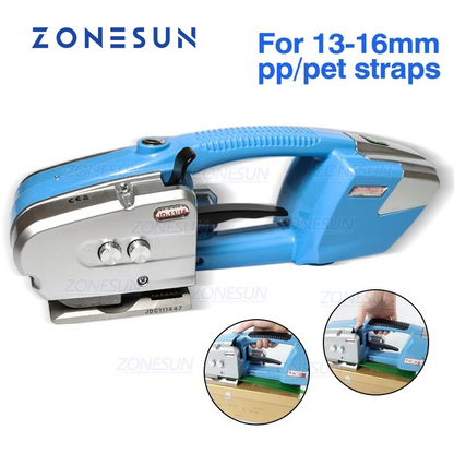 ZONESUN JD16 13-16mm Automatic Battery Power Electric Plastic Strapping Machine