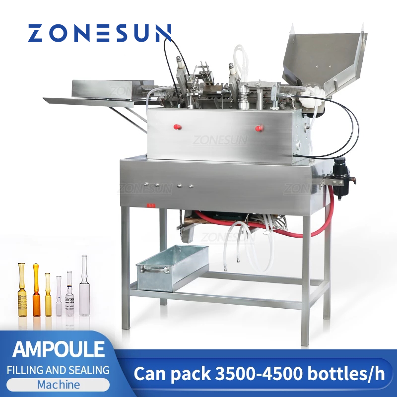 ZONESUN ZS-FSAB2 Automatic Small Ampoule Bottles Liquid Filling and Sealing Machine