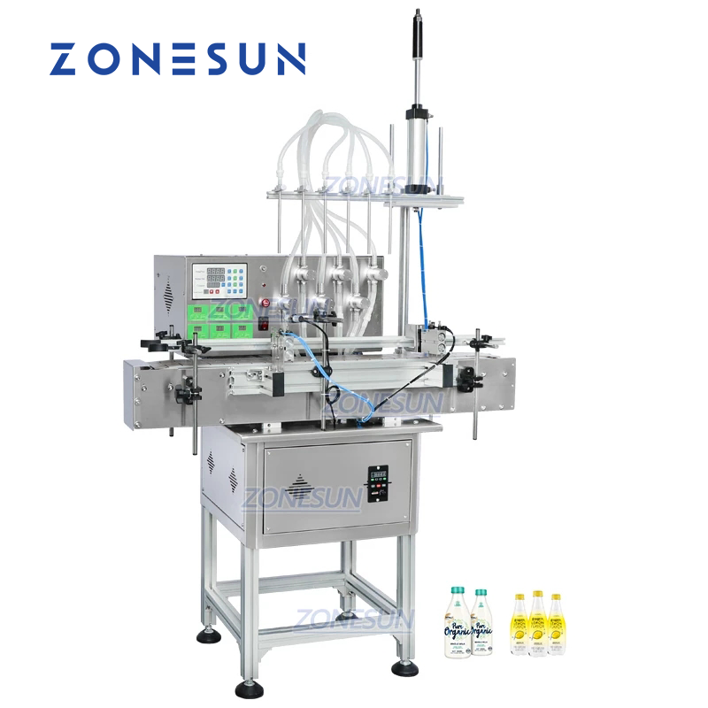 ZONESUN ZS-DTMP6M Automatic Magnetic Pump Liquid Filling Machine