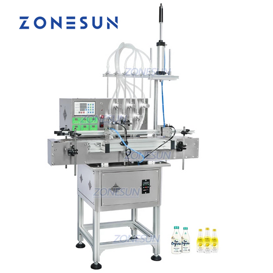 ZONESUN ZS-DTMP6M Automatic Magnetic Pump Liquid Filling Machine