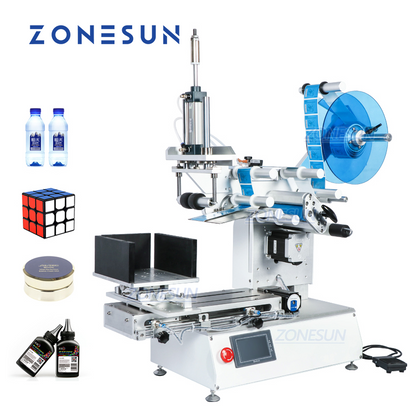 ZONESUN XL-T803 Semi-automatic Flat Surface Labeling Machine With Date Coder