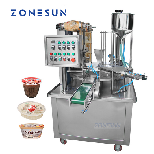 ZONESUN ZS-GF900I Automatic Liquid Filling Cup Sealing Machine