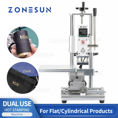 ZONESUN ZS-90GT Round & Flat Dual Use Hot Stamping Machine