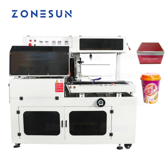 ZONESUN ZS450 Máquina cortadora, selladora y envoltura de película retráctil tipo L