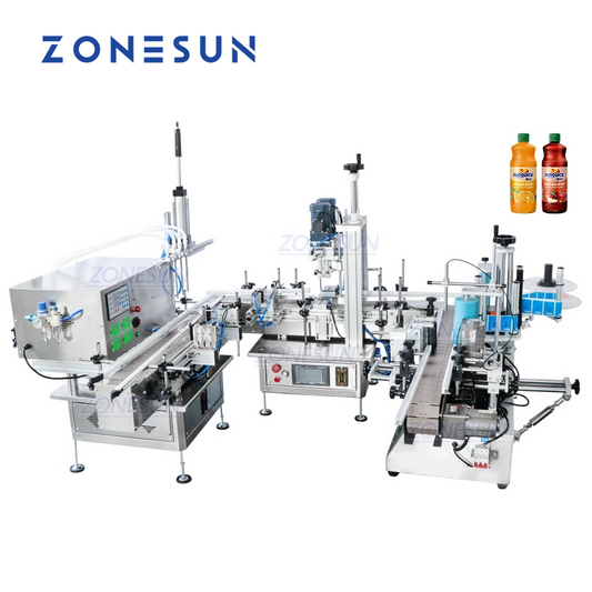 ZONESUN ZS-FAL180C7 Bomba peristáltica pequeña en forma de U Máquina de etiquetado, llenado, tapado y llenado de líquidos