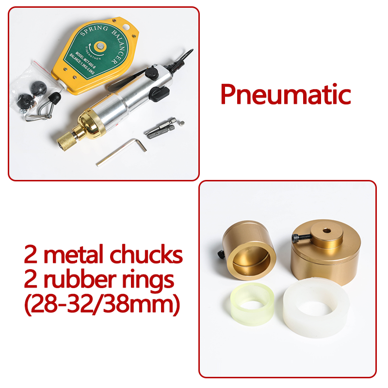 ZONESUN Electric Pneumatic Manual Capping Machine Set