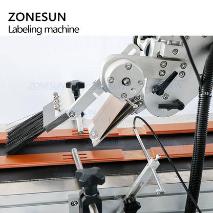 ZONESUN ZS-TB113B Máquina automática de etiquetado superior e inferior de superficie de botella plana de doble cara