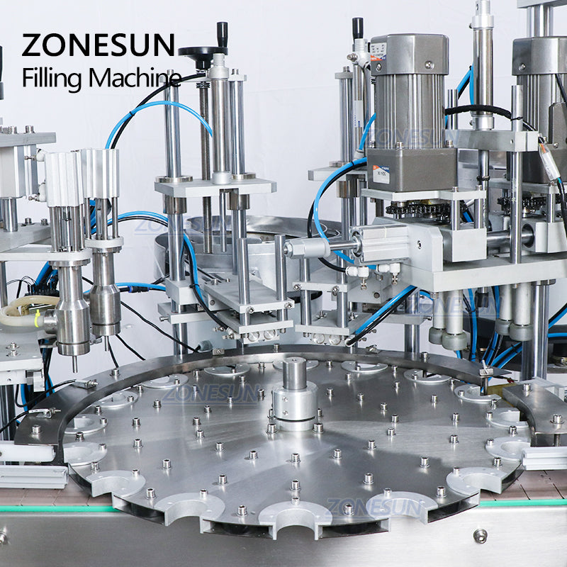 ZONESUN ZS-AFC4 Custom Full Automatic Paste  Filling And Capping Machine