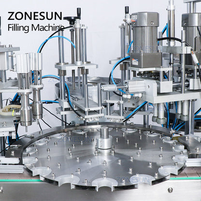 ZONESUN ZS-AFC4 Custom Full Automatic Paste  Filling And Capping Machine