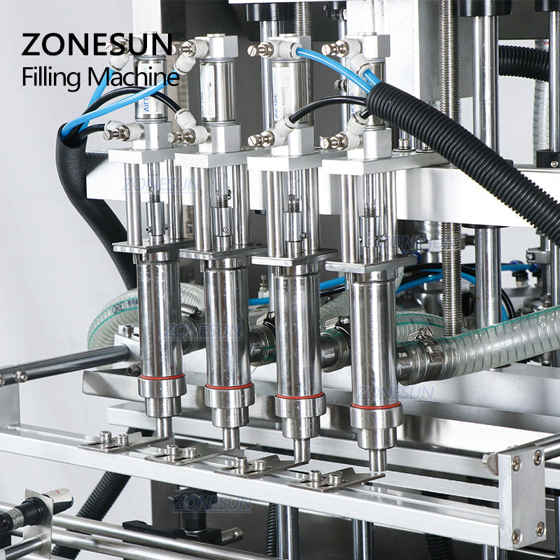 ZONESUN ZS-SV4GB 4 Nozzles Pneumatic Diaphragm Pump Paste Filling Machine