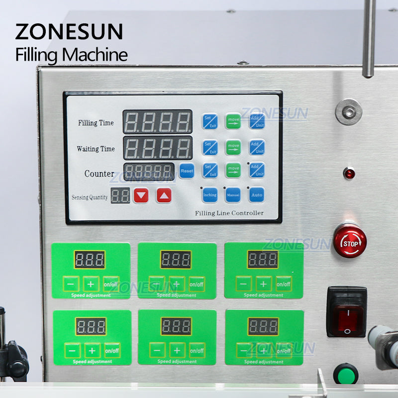 ZONESUN ZS-DTMP6M Automatic Magnetic Pump Liquid Filling Machine