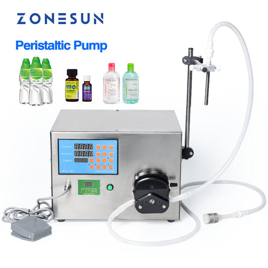 ZONESUN ZS-YT80 3-2500ml Semi Automatic Peristaltic Pump Liquid Filling Machine