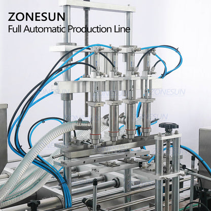 ZONESUN ZS-FAL180C64 Heads Paste Filling Capping And Labeling Machine