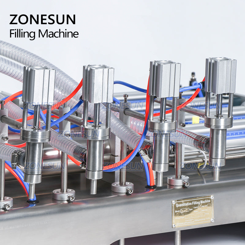 ZONESUN 4 Head Pneumatic Liquid Filling Machine