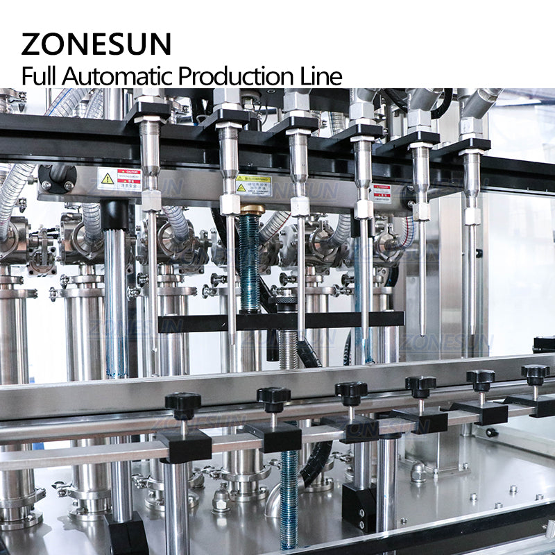 ZONESUN Máquina de etiquetado, tapado y llenado servo de pasta líquida inflamable a prueba de explosiones