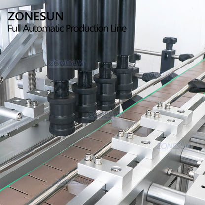 ZONESUN ZS-FAL180X1 Automatic Vacuum Liquid Filling Capping and Round&Square Bottle Labeling Machine