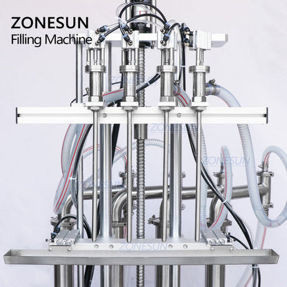 ZONESUN ZS-YT4T-4D 2/4/6 Diving Nozzles Liquid Filling Machine Water Filler