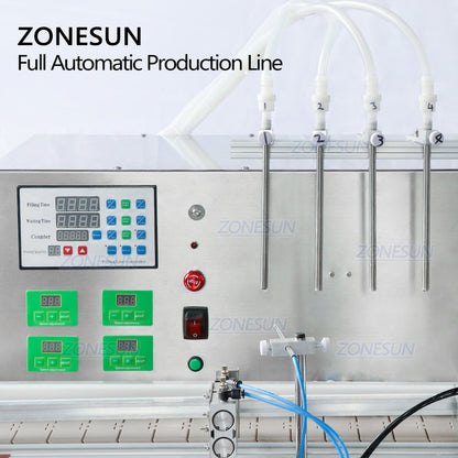 ZONESUN ZS-FAL180C7 Bomba peristáltica pequeña en forma de U Máquina de etiquetado, llenado, tapado y llenado de líquidos