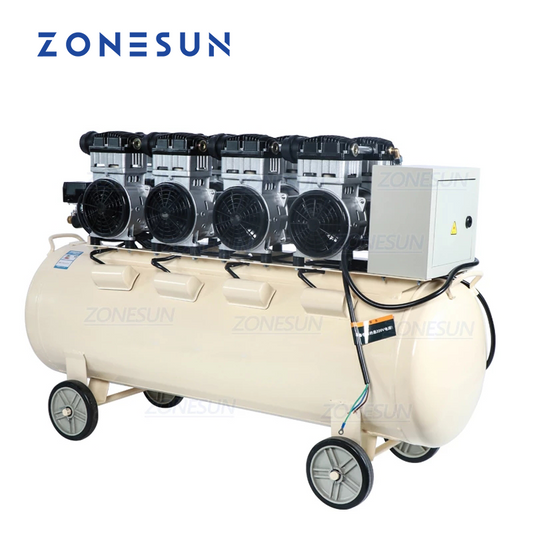 ZONESUN ZS-AC160L Powerful Pure Copper Piston Type Mute Oil-Free Air Compressor（Best Offer）