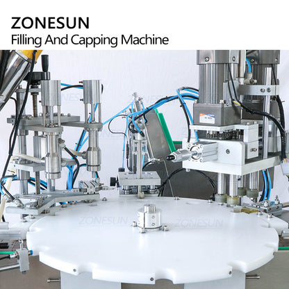 ZONESUN ZS-AFC3 Máquina Llenadora y Tapadora de Líquidos de Frasco Pequeño Completamente Automática Personalizada