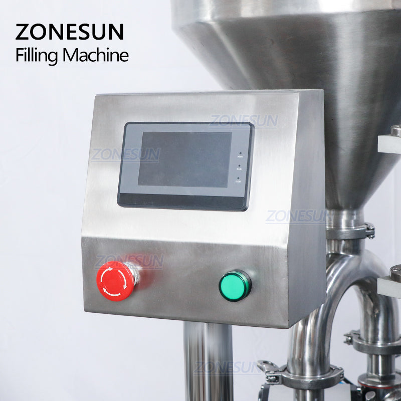 ZONESUN ZS-AFC4 Máquina de llenado y tapado de pasta totalmente automática personalizada 