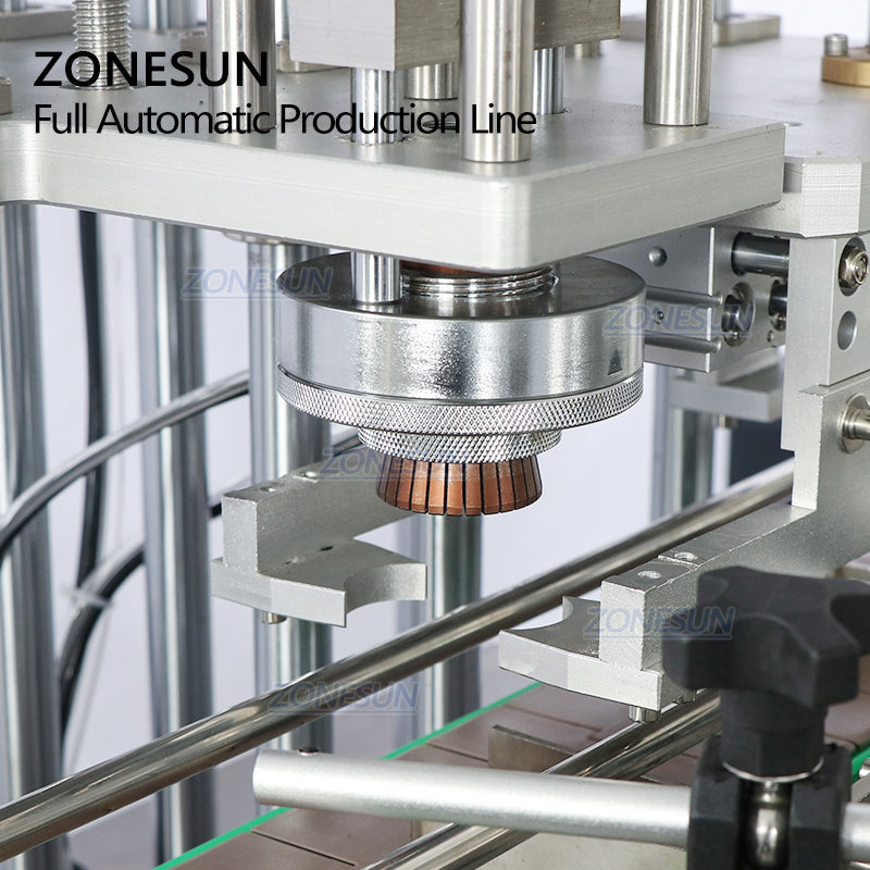 ZONESUN ZS-FAL180X1 Automatic Vacuum Liquid Filling Capping and Round&Square Bottle Labeling Machine