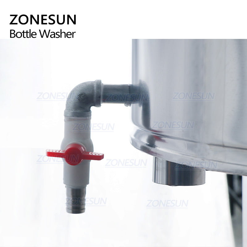 Lavadora de botellas semiautomática pequeña rotativa ZONESUN ZS-WB32