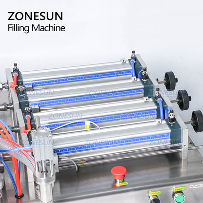 ZONESUN 4 Head Pneumatic Liquid Filling Machine