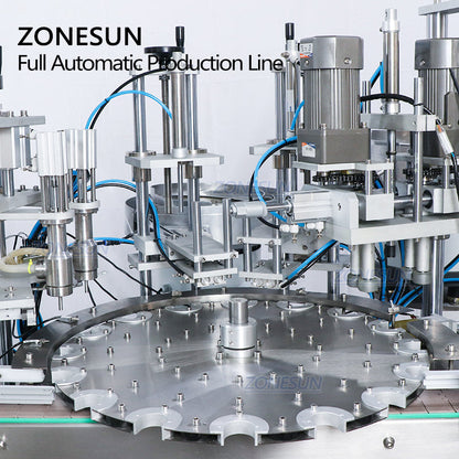 ZONESUN Custom Liquid Paste Filling And Capping Machine With Bottle Unscrambler ZS-FAL180P3