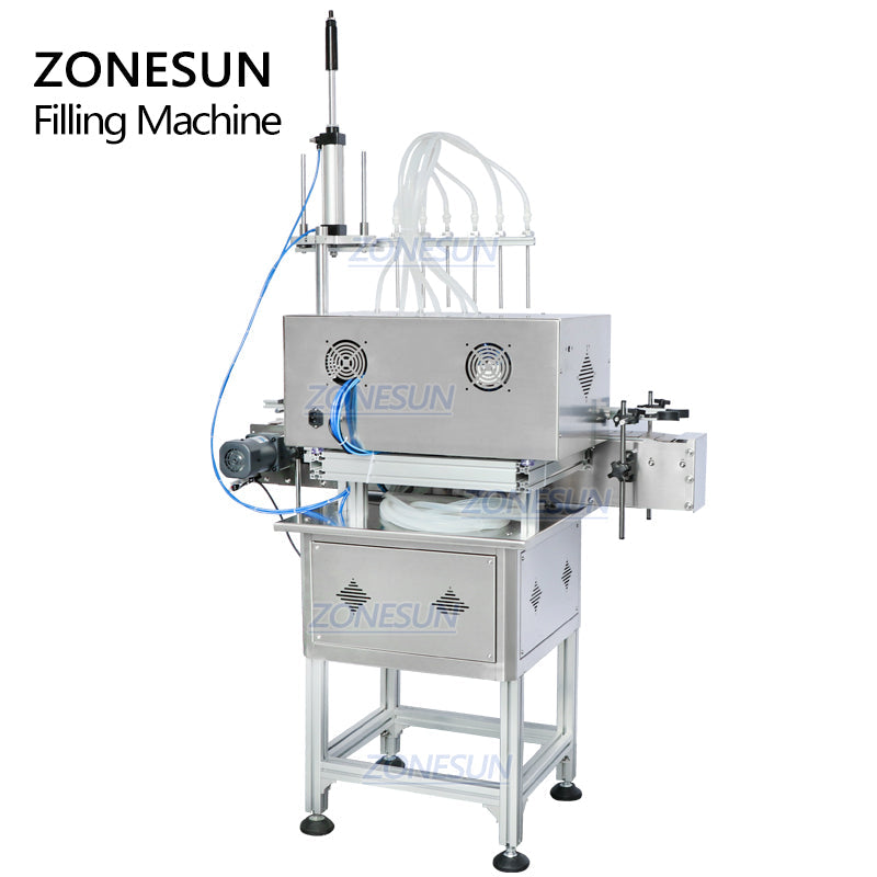 ZONESUN ZS-DTMP6M Automatic Magnetic Pump Liquid Filling Machine