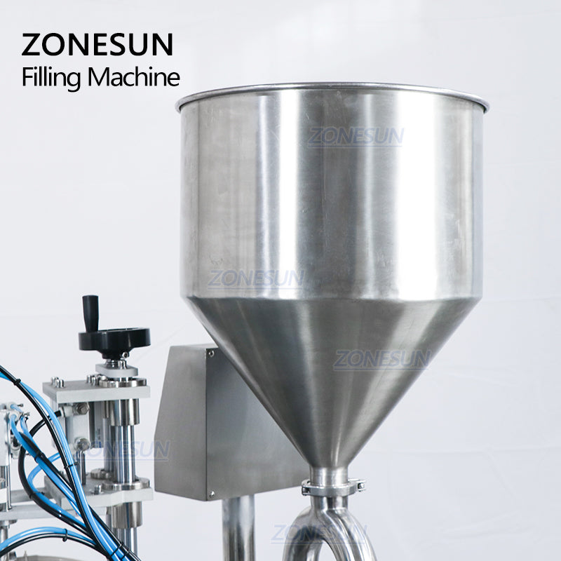 ZONESUN ZS-AFC4 Máquina de llenado y tapado de pasta totalmente automática personalizada 