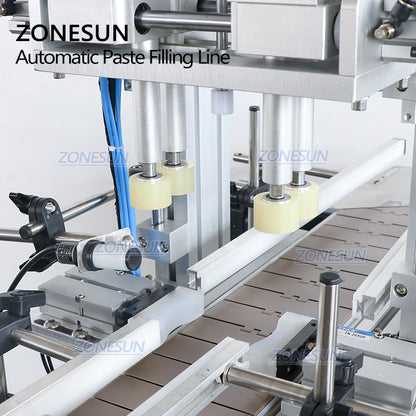 ZONESUN ZS-FAL180C8 Desktop Paste 2 Nozzles Filling Capping and Labeling Machine