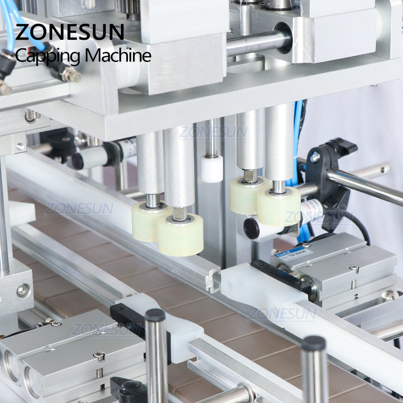 ZONESUN ZS-XG1870V Benchtop Bottle Capping Machine With Vibratory Bowl