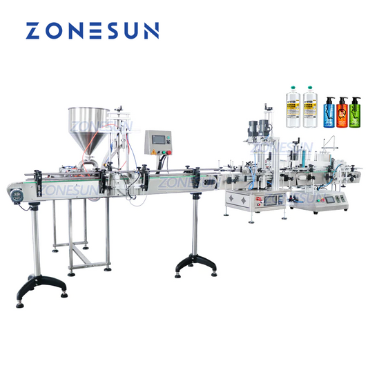 ZONESUN ZS-FAL180C8 Desktop Paste 2 Boquillas Máquina de llenado, tapado y etiquetado