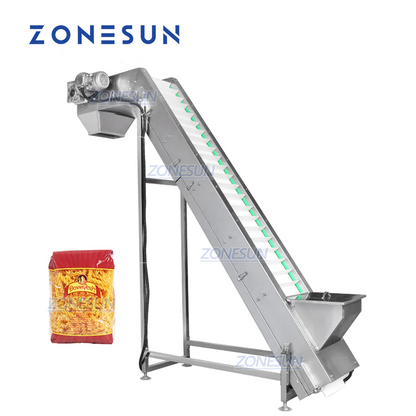 Máquina automática de alimentación de alimentos personalizada ZONESUN ZS-SLJ2 para cadena de producción 