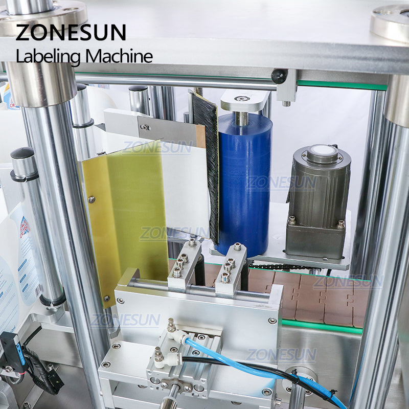 ZONESUN ZS-FAL180X1 Automatic Vacuum Liquid Filling Capping and Round&Square Bottle Labeling Machine