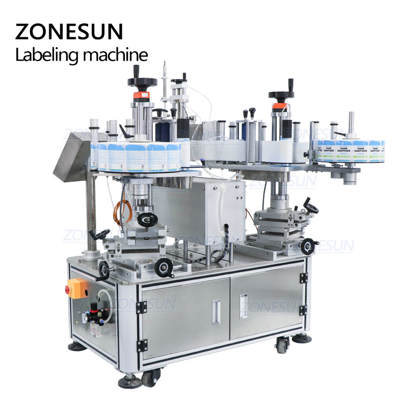 ZONESUN XL-T806 Semi Automatic Double-side Square Bottle Labeling Machine With Date Coder