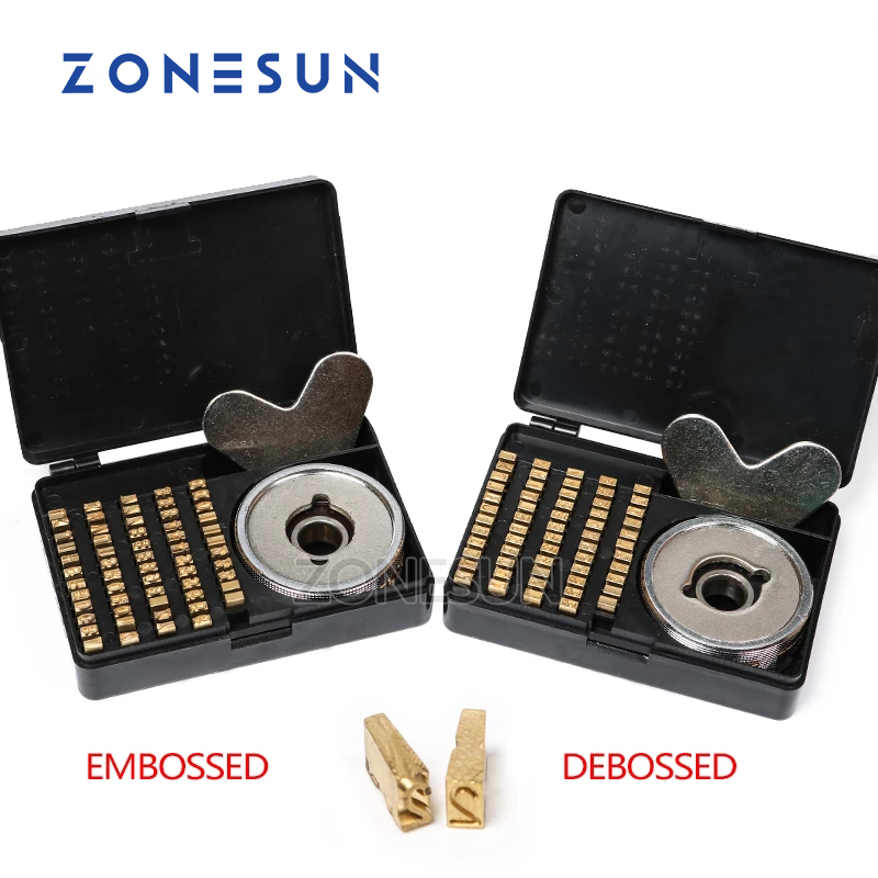 ZONESUN Heat Stamping Alphabet Set Heat Press Machine For FR900 FR770