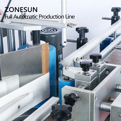 ZONESUN Custom Liquid Filling Capping And Round Labeling Machine With Vibratory Cap Feeder