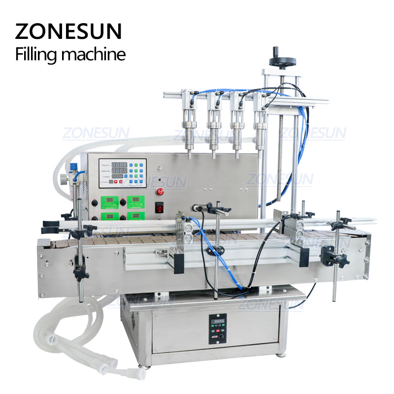 ZONESUN ZS-DTPP4E Pneumatic Peristaltic Pump Liquid Filling Machine