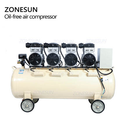 ZONESUN ZS-AC160L Powerful Pure Copper Piston Type Mute Oil-Free Air Compressor（Best Offer）