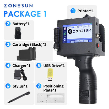 ZONESUN ZS-HIP508 Handheld Multilingual Inkjet Printing Machine