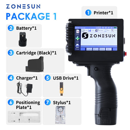 ZONESUN ZS-HIP254 Handheld Multilingual Inkjet Printing Machine